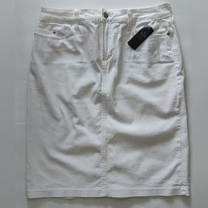 Nordstrom white denim skirt